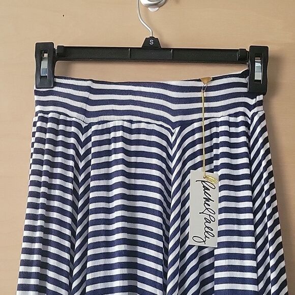 NWT Rachel Pally XS Flare Stripe Jersey Feminine Modest Long Maxi Flowy Skirt - Picture 4 of 7